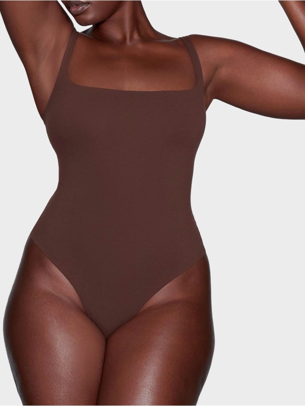 Women’s skims Scoop Neck Brown cocoa bodysuit S small - Picture 2 of 6